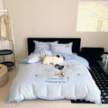 Axyaa Brushed Cotton Bedding Set with Sheets and Pillowcases
