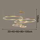 Axyaa LED Chandelier Pendant Light for Modern Dine Room, Indoor Living Room Ceiling Lamp
