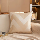 Axyaa Geometric Jacquard Square Cushion Cover 45x45 Polyester Throw Pillowcase