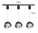 Axyaa Modern Chandelier LED Pendant Light for Living Room Dining Room