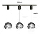 Axyaa Modern Pendant Lights Indoor LED Chandeliers for Living Room Lighting