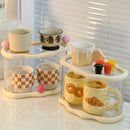 Axyaa 2 Tier Cup Holder & Organizer Tray - Kitchen Mug Storage Rack