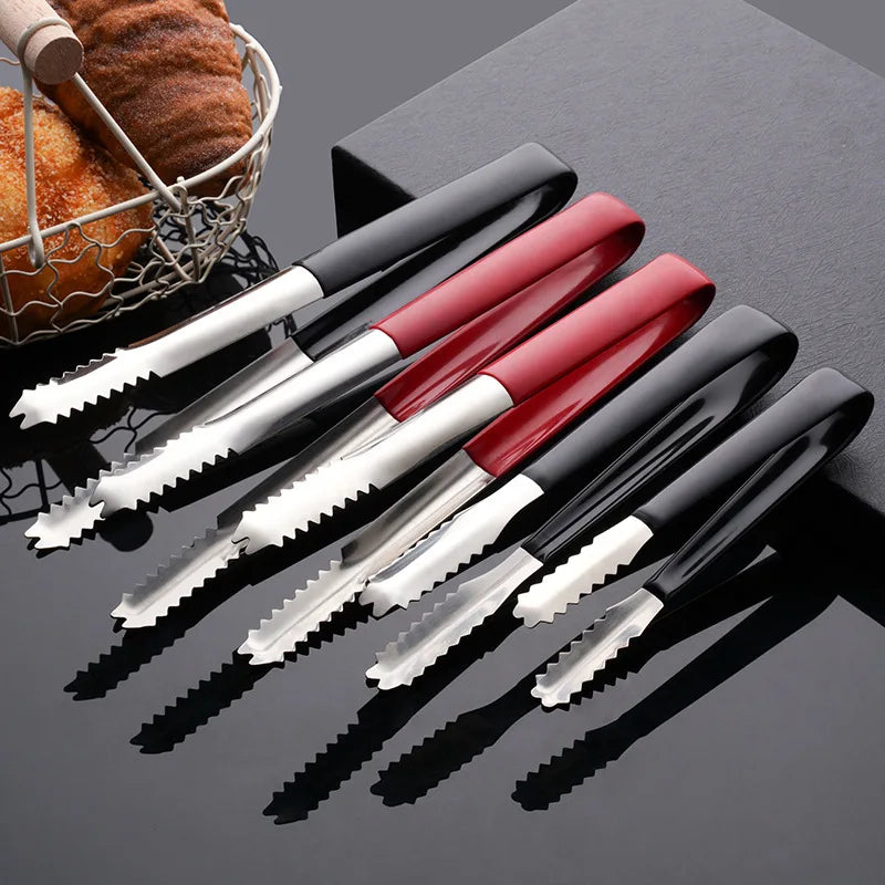 Axyaa Stainless Steel Food Clip Tweezer for Grilling and Buffet