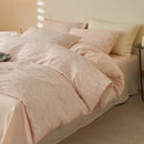Axyaa Premium Jacquard Queen Bedding Set with Cotton Duvet Cover & Sheets
