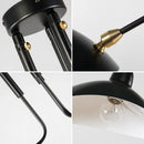 Axyaa Nordic Spider Pendant Light Multi 3/6heads Black Ceiling Lamp for Living Room Bedroom