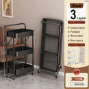 Axyaa Floor-to-Ceiling Multi-layer Service Cart for Kitchen Storage