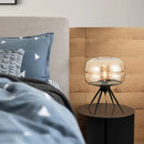 Axyaa Glass LED Desk Lamp, Nordic Minimalist Design for Bedroom, Study, or Living Room