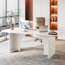 Axyaa 63-Inch Modern Home Office Desk for 1-2 People
