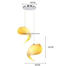 Axyaa Conch Shell Chandeliers: Creative Pendant Lights for Room Decor & LED Fixture.