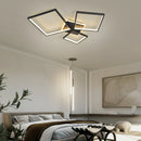 Axyaa Modern Dimmable Black/Gold LED Ceiling Light for Living Room, Bedroom, Study Room