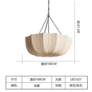 Axyaa French Vintage Fabric Chandelier Pendant Light