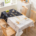 Axyaa Light Luxury Rectangular Tablecloth with Oil-Proof and Anti-Scalding Features