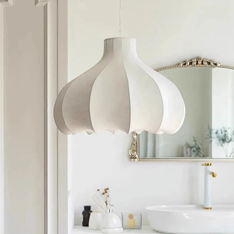 Axyaa Silk LED Chandelier for Nordic Minimalist Living Room deco