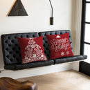Axyaa Christmas Couch Pillows 45x45 Modern Xmas Home Decor Sofa Cushions