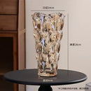 Axyaa Crystal Glass Vase Elegant Flower Arrangement Home Decor Bottle