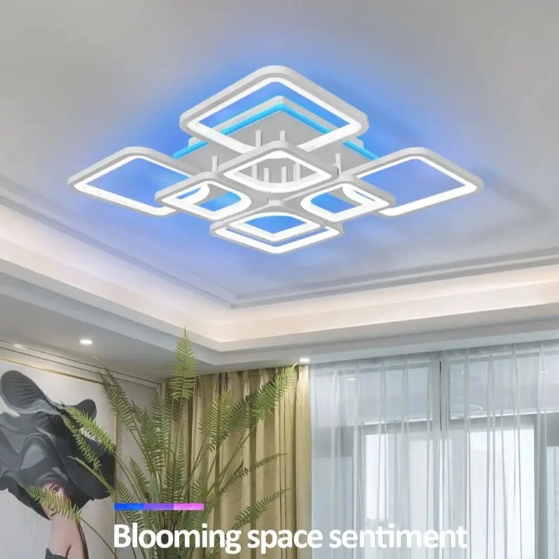Axyaa RGB LED Ceiling Light: Colorful Dimming for Dining Room & Bedroom
