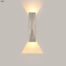 Axyaa Double LED Wall Sconce Lamp for Bedside Aisle Foyer Yellow Cave Stone