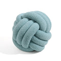Axyaa Red Knot Pillow Ball: Handmade Soft Round Decorative Plush Cushion