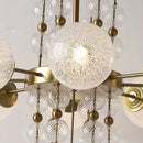 Axyaa Glass Ball LED Pendant Light - Modern Chandelier for Home Decor