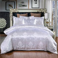Axyaa Luxury Jacquard Bedding Set King Queen European American Satin 220x240