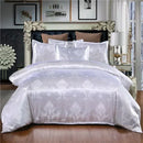 Axyaa Luxury Jacquard Bedding Set King Queen European American Satin 220x240