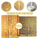 LED Birch Tree Light Warm White USB Battery Power Decorative Tree for Christmas Axyaa