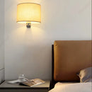Axyaa LED Circular Fabric Wall Lamp Ambient Lighting Fixture