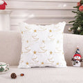 Axyaa Christmas Theme Embroidered Pillow Cover 45x45cm - Home Sofa Decoration