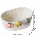 Axyaa Star Pattern Cotton Rope Storage Basket