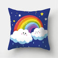 Axyaa Rainbow Nebula Throw Pillow Case for Living Room and Bedroom