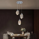Axyaa Crystal Chandelier Pendant Light for Elegant Living Room and Bedroom Lighting