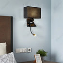 Axyaa LED Fabric Wall Light with USB Charging Port and Adjustable Angle