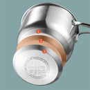 Axya 304 Stainless Steel Mini Milk Pot Set - 14/16cm Thickened Soup & Noodle Pots