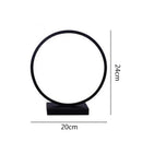 Axyaa Dimmable LED Ring Table Lamp for Home Décor & Bedroom Lighting