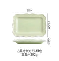 Axyaa Retro Wind Flower Edge Ceramic Dining Plate