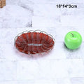 Axyaa Handwoven Fruit Platter: Plastic Imitation Vine, 10 Sizes, Brown Serving Basket