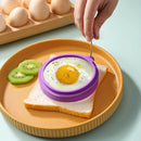 Axyaa Silicone Egg Ring Mold for Cooking Breakfast in Frying Pan