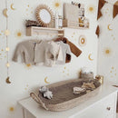 Axyaa Sunburst Wall Sticker for Boho Nursery Decor
