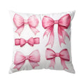 Cherry & Bowknot Pattern Pillowcase – Axyaa Decorative Cushion Cover