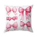 Cherry & Bowknot Pattern Pillowcase – Axyaa Decorative Cushion Cover