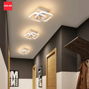 Axyaa LED Ceiling Chandelier: Minimalist Luster Light for Living Room, Staircase - 3-Color Dimming