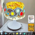 Axyaa Mosaic Table Light Material Package - Handmade Glass Night Lamp for DIY Lovers