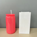 Axyaa Colorful Plastic Cup Lid Set for Can Shaped Iced Coffee & Juice Mugs
