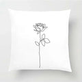 Nordic Line Drawing Cushion Cover for Home Decor by Axyaa