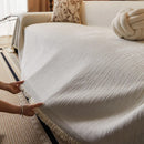 Axyaa Chenille Sofa Cover: Premium Line, All Season Protection, Anti Cat Scratch