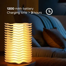 Axyaa RGB Wave Shape Mood Desk Lamp: Touch/Remote Control Dimming for Bedroom & Living Room