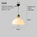 Axyaa Cream Glass Pendant Light Chandelier for Living Dining Bedroom Bar