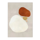 Axyaa Beige Orange Yellow Color Block Abstract Geometry Wall Art Poster