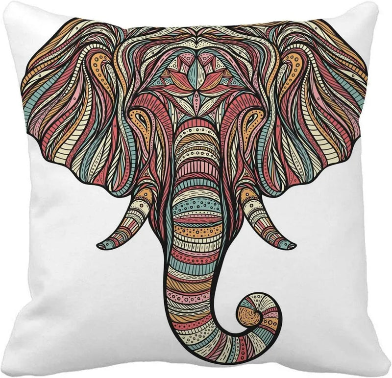 Axyaa Manga Anime Cute Expression Woman Face Pillow Cover 45x45cm Home Decor