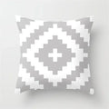 Axyaa Geometric Pillow Covers: Modern Grey Polyester Throw Pillow Cover